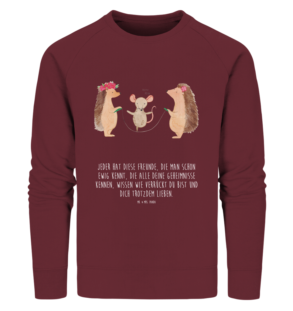 Organic Pullover Igel Seilhüpfen Pullover, Pullover Männer, Pullover Frauen, Sweatshirt, Sweatshirt Männer, Sweatshirt Frauen, Unisex, Tiermotive, Gute Laune, lustige Sprüche, Tiere, Igel, Maus, Seilspringen, Seilhüpfen, Kinder, Kindergarten
