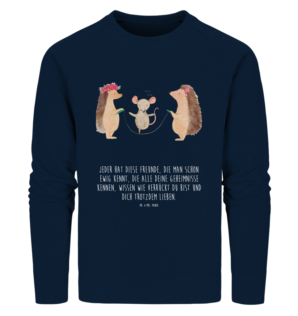 Organic Pullover Igel Seilhüpfen Pullover, Pullover Männer, Pullover Frauen, Sweatshirt, Sweatshirt Männer, Sweatshirt Frauen, Unisex, Tiermotive, Gute Laune, lustige Sprüche, Tiere, Igel, Maus, Seilspringen, Seilhüpfen, Kinder, Kindergarten