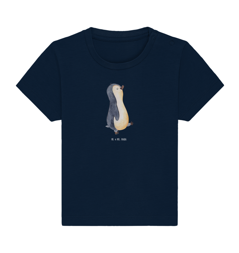 Organic Baby Shirt Pinguin marschierend Baby T-Shirt, Jungen Baby T-Shirt, Mädchen Baby T-Shirt, Shirt, Pinguin, Pinguine, Frühaufsteher, Langschläfer, Bruder, Schwester, Familie