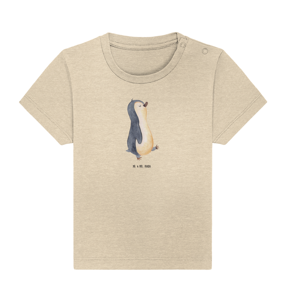 Organic Baby Shirt Pinguin marschierend Baby T-Shirt, Jungen Baby T-Shirt, Mädchen Baby T-Shirt, Shirt, Pinguin, Pinguine, Frühaufsteher, Langschläfer, Bruder, Schwester, Familie