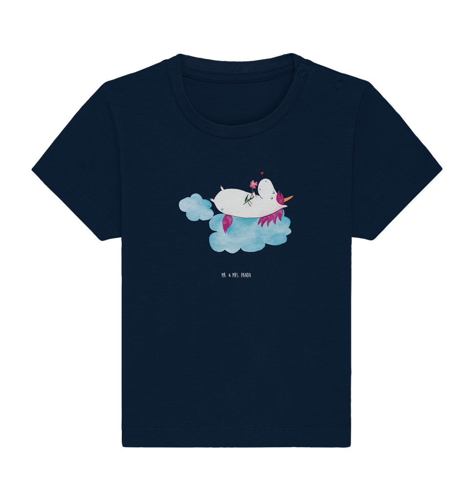 Organic Baby Shirt Einhorn verliebt auf Wolke Baby T-Shirt, Jungen Baby T-Shirt, Mädchen Baby T-Shirt, Shirt, Einhorn, Einhörner, Einhorn Deko, Pegasus, Unicorn, verliebt, Liebe, Liebesbeweis, Freundin, Wolke