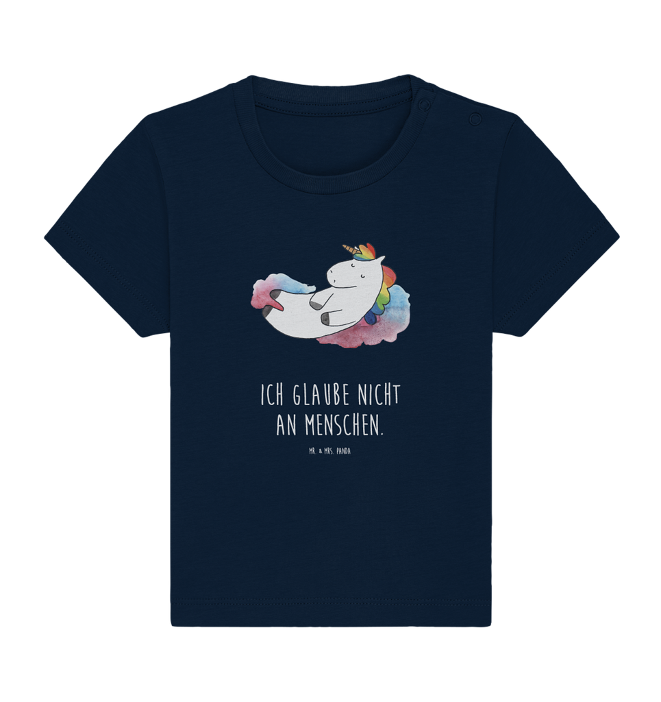 Organic Baby Shirt Einhorn Wolke 7 Baby T-Shirt, Jungen Baby T-Shirt, Mädchen Baby T-Shirt, Shirt, Einhorn, Einhörner, Einhorn Deko, Pegasus, Unicorn, verliebt, Menschen, witzig, lustig, Geschenk, Glaube, Realität, Lächeln