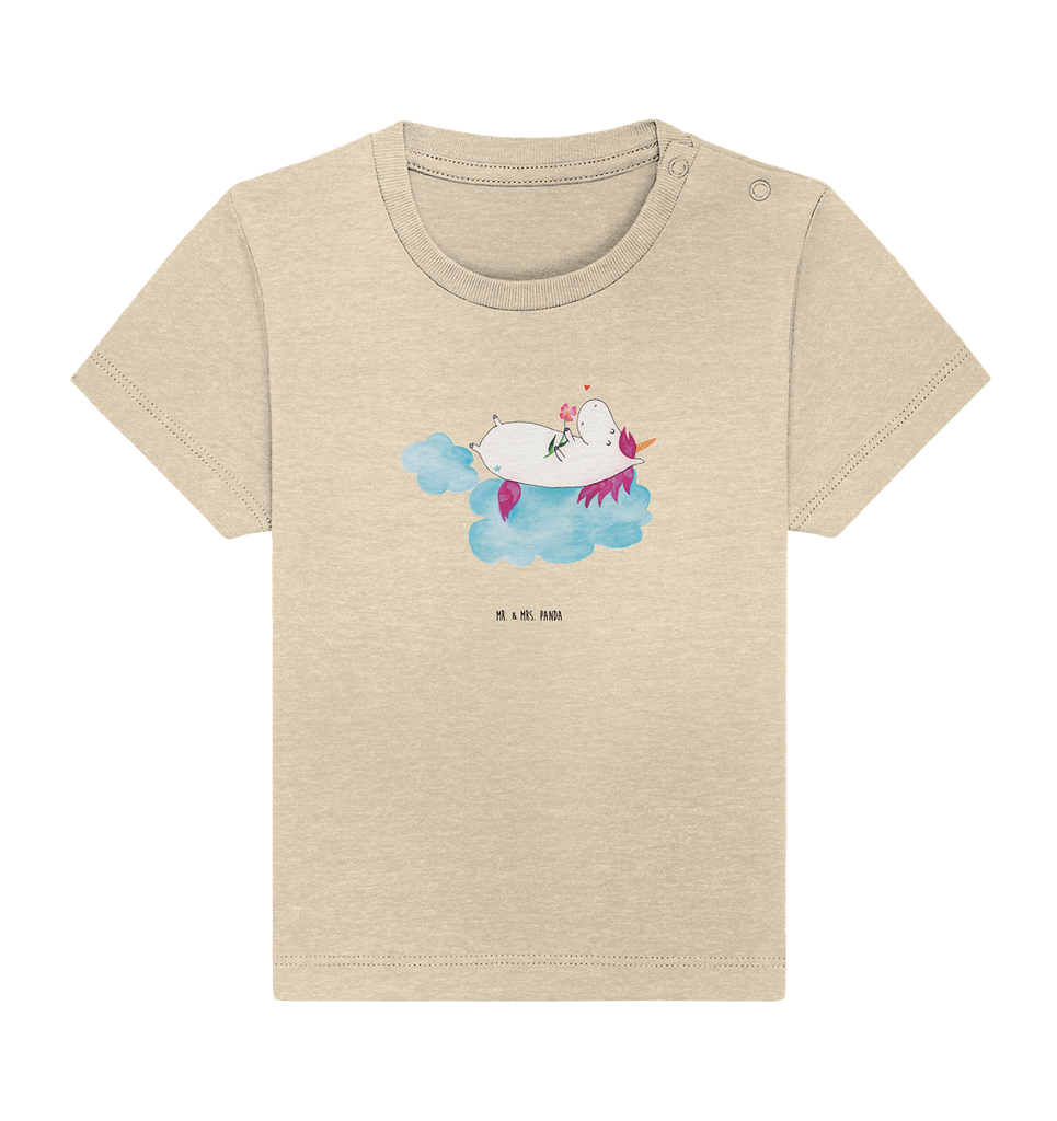 Organic Baby Shirt Einhorn verliebt auf Wolke Baby T-Shirt, Jungen Baby T-Shirt, Mädchen Baby T-Shirt, Shirt, Einhorn, Einhörner, Einhorn Deko, Pegasus, Unicorn, verliebt, Liebe, Liebesbeweis, Freundin, Wolke