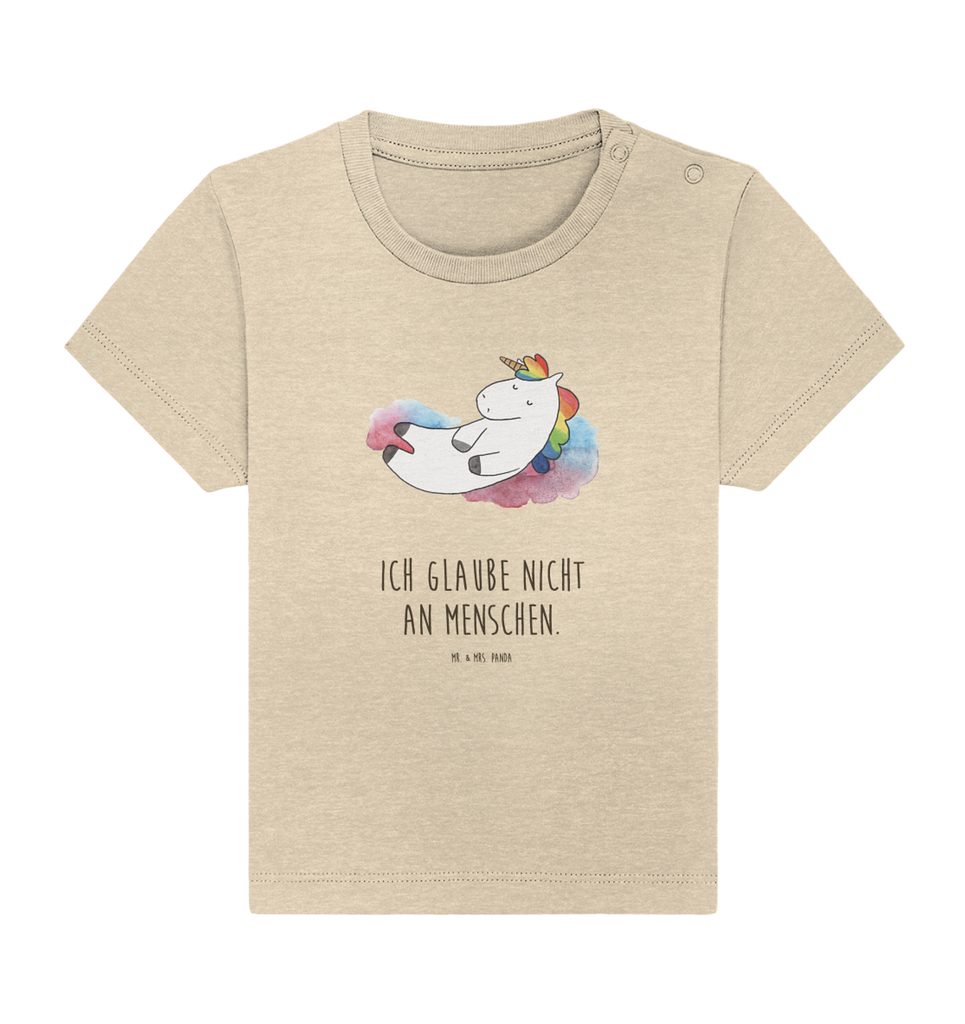 Organic Baby Shirt Einhorn Wolke 7 Baby T-Shirt, Jungen Baby T-Shirt, Mädchen Baby T-Shirt, Shirt, Einhorn, Einhörner, Einhorn Deko, Pegasus, Unicorn, verliebt, Menschen, witzig, lustig, Geschenk, Glaube, Realität, Lächeln