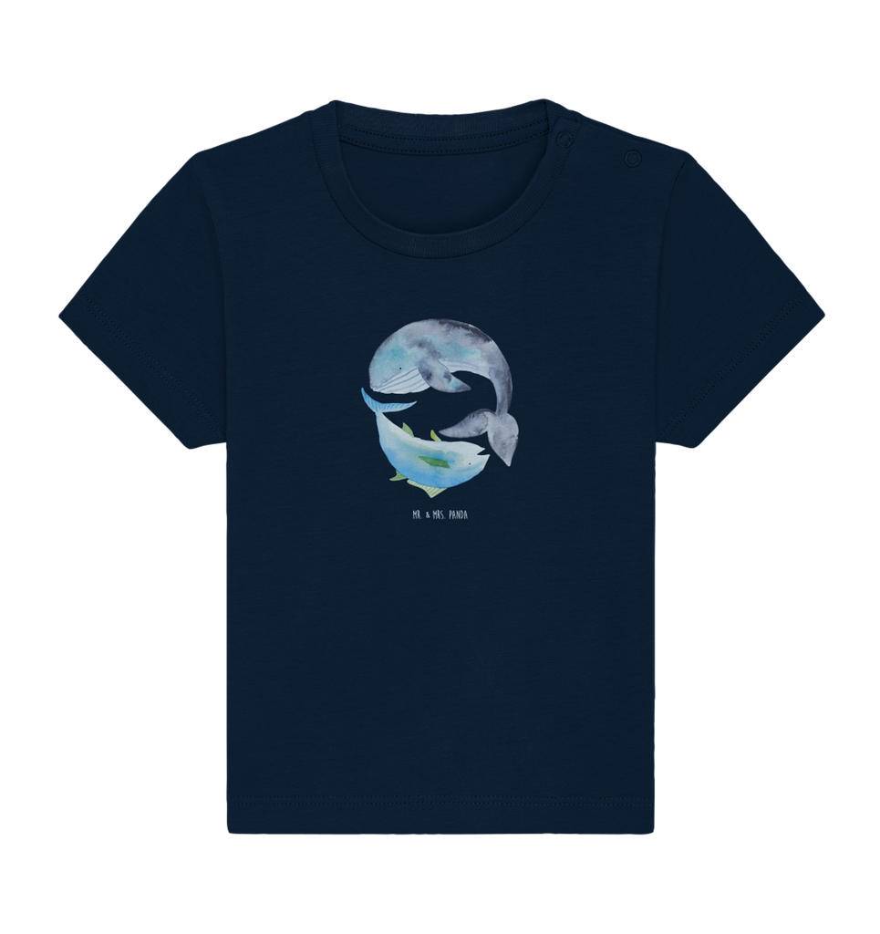 Organic Baby Shirt Walfisch & Thunfisch Baby T-Shirt, Jungen Baby T-Shirt, Mädchen Baby T-Shirt, Shirt, Tiermotive, Gute Laune, lustige Sprüche, Tiere, Wal, Wahl, Tunfisch, Wortwitz lustig, Spruch lustig, Flachwitz, Witz, Spruch des Tages, Flachwitz Geschenk