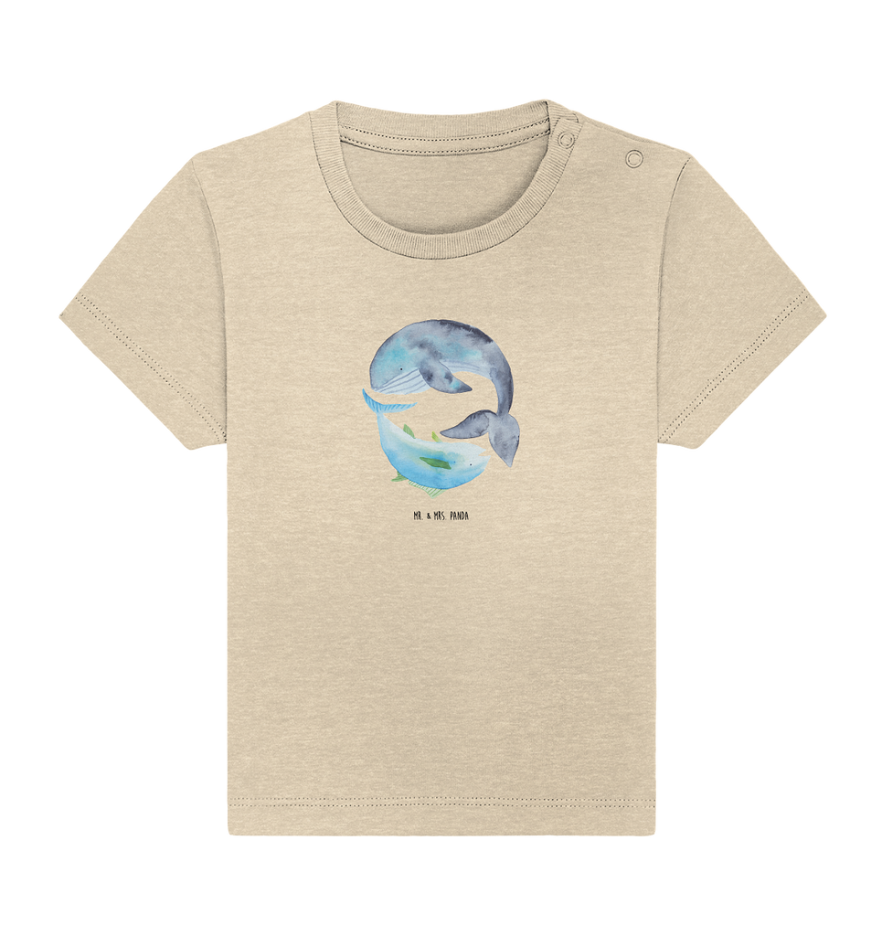 Organic Baby Shirt Walfisch & Thunfisch Baby T-Shirt, Jungen Baby T-Shirt, Mädchen Baby T-Shirt, Shirt, Tiermotive, Gute Laune, lustige Sprüche, Tiere, Wal, Wahl, Tunfisch, Wortwitz lustig, Spruch lustig, Flachwitz, Witz, Spruch des Tages, Flachwitz Geschenk