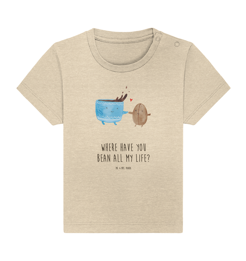 Organic Baby Shirt Kaffee Bohne Baby T-Shirt, Jungen Baby T-Shirt, Mädchen Baby T-Shirt, Shirt, Tiermotive, Gute Laune, lustige Sprüche, Tiere, Kaffee, Kaffeebohne, Genuss, Zufriedenheit, Glück