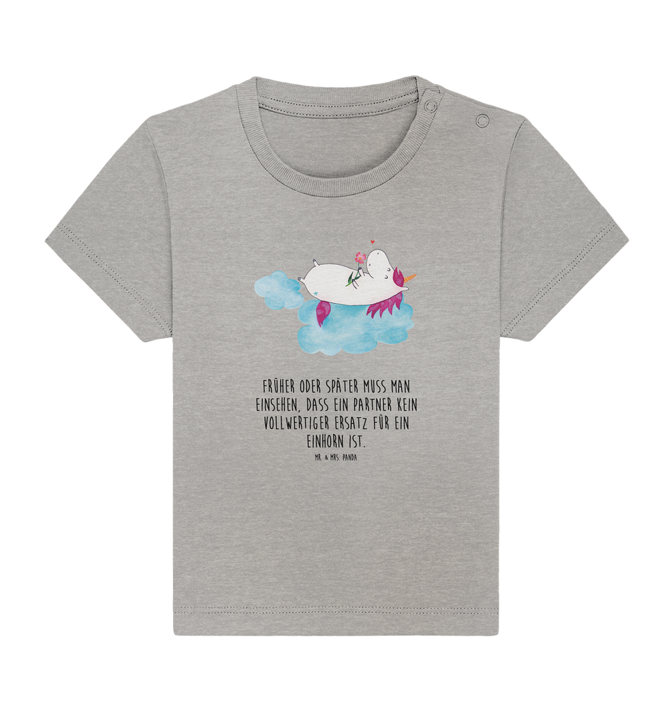 Organic Baby Shirt Einhorn verliebt auf Wolke Baby T-Shirt, Jungen Baby T-Shirt, Mädchen Baby T-Shirt, Shirt, Einhorn, Einhörner, Einhorn Deko, Pegasus, Unicorn, verliebt, Liebe, Liebesbeweis, Freundin, Wolke
