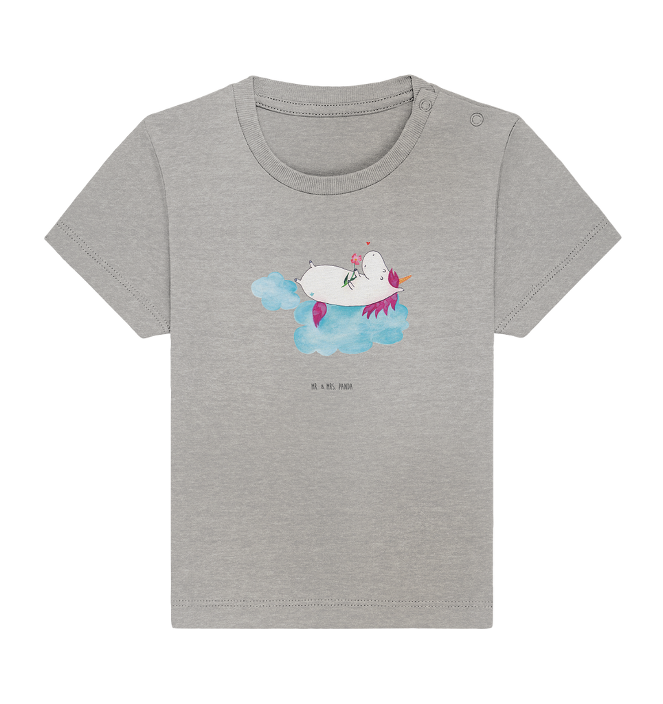 Organic Baby Shirt Einhorn verliebt auf Wolke Baby T-Shirt, Jungen Baby T-Shirt, Mädchen Baby T-Shirt, Shirt, Einhorn, Einhörner, Einhorn Deko, Pegasus, Unicorn, verliebt, Liebe, Liebesbeweis, Freundin, Wolke