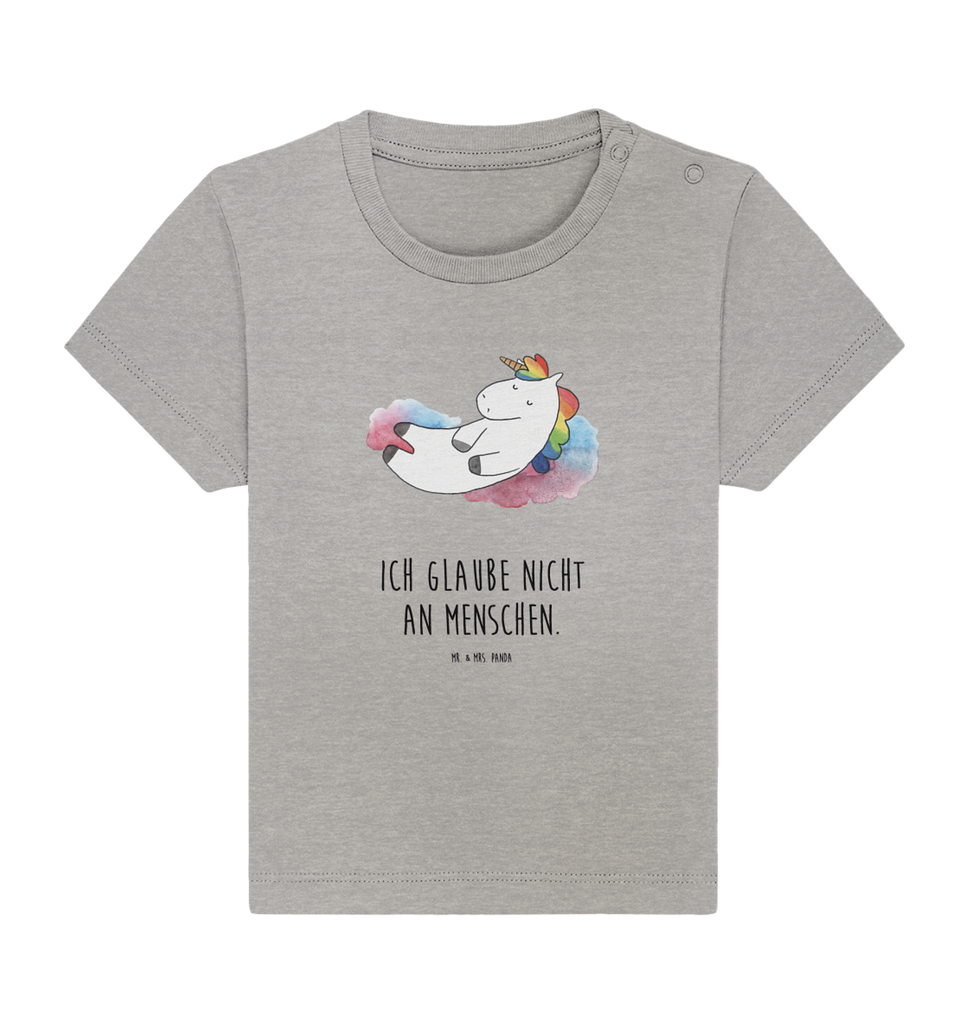 Organic Baby Shirt Einhorn Wolke 7 Baby T-Shirt, Jungen Baby T-Shirt, Mädchen Baby T-Shirt, Shirt, Einhorn, Einhörner, Einhorn Deko, Pegasus, Unicorn, verliebt, Menschen, witzig, lustig, Geschenk, Glaube, Realität, Lächeln