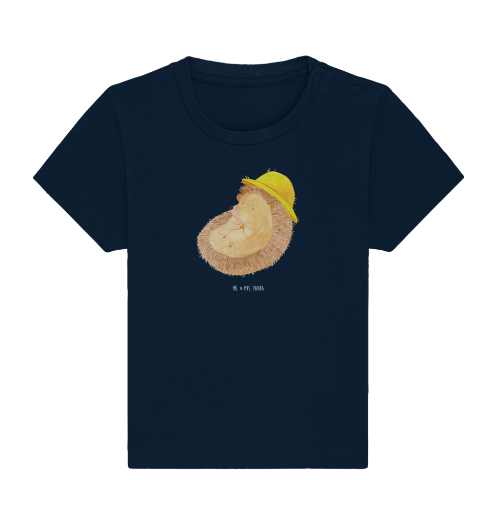 Organic Baby Shirt Igel betet Baby T-Shirt, Jungen Baby T-Shirt, Mädchen Baby T-Shirt, Shirt, Tiermotive, Gute Laune, lustige Sprüche, Tiere, Igel, Igel mit Hut, Sonnenhut, Gott, Amen, beten, Leben, Dankbarkeit, Dankbar sein, dankbar, genießen