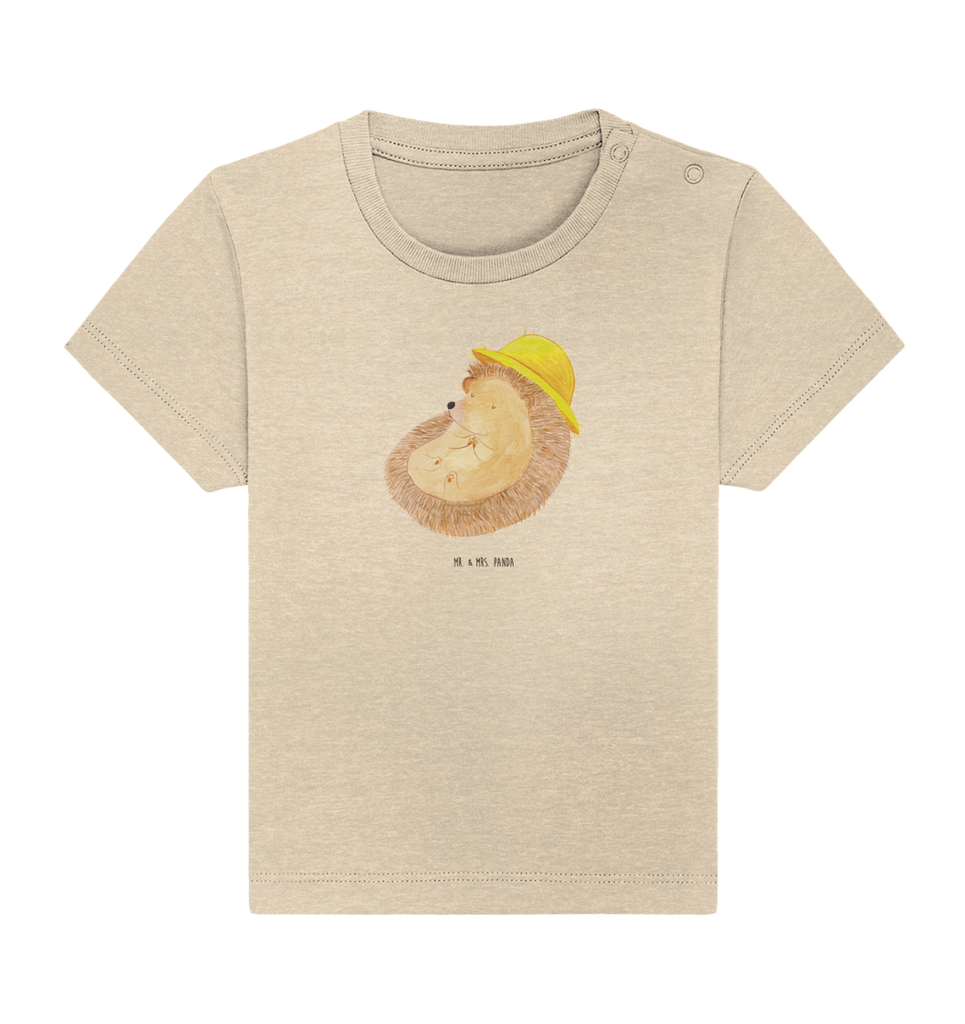 Organic Baby Shirt Igel betet Baby T-Shirt, Jungen Baby T-Shirt, Mädchen Baby T-Shirt, Shirt, Tiermotive, Gute Laune, lustige Sprüche, Tiere, Igel, Igel mit Hut, Sonnenhut, Gott, Amen, beten, Leben, Dankbarkeit, Dankbar sein, dankbar, genießen