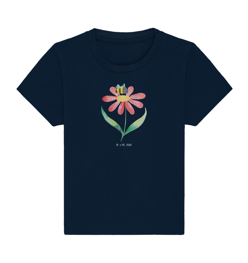 Organic Baby Shirt Hummel Blume Baby T-Shirt, Jungen Baby T-Shirt, Mädchen Baby T-Shirt, Shirt, Tiermotive, Gute Laune, lustige Sprüche, Tiere, Hummel, Blume, Wespe, Flauschig, Natur, Feld, Hummeln, Biene
