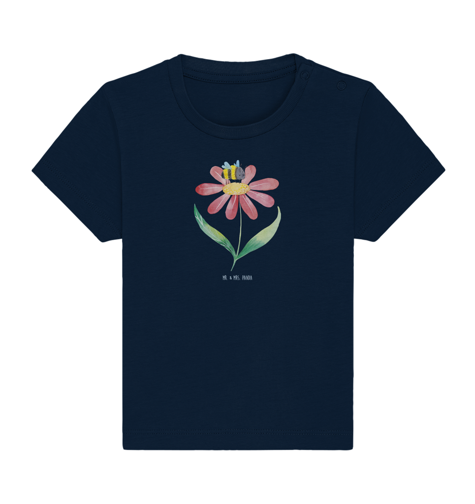 Organic Baby Shirt Hummel Blume Baby T-Shirt, Jungen Baby T-Shirt, Mädchen Baby T-Shirt, Shirt, Tiermotive, Gute Laune, lustige Sprüche, Tiere, Hummel, Blume, Wespe, Flauschig, Natur, Feld, Hummeln, Biene