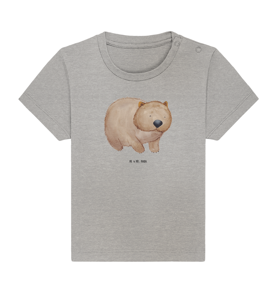 Organic Baby Shirt Wombat Baby T-Shirt, Jungen Baby T-Shirt, Mädchen Baby T-Shirt, Shirt, Tiermotive, Gute Laune, lustige Sprüche, Tiere, Wombat, Das Leben ist schön, Motivation, Spruch, Australien