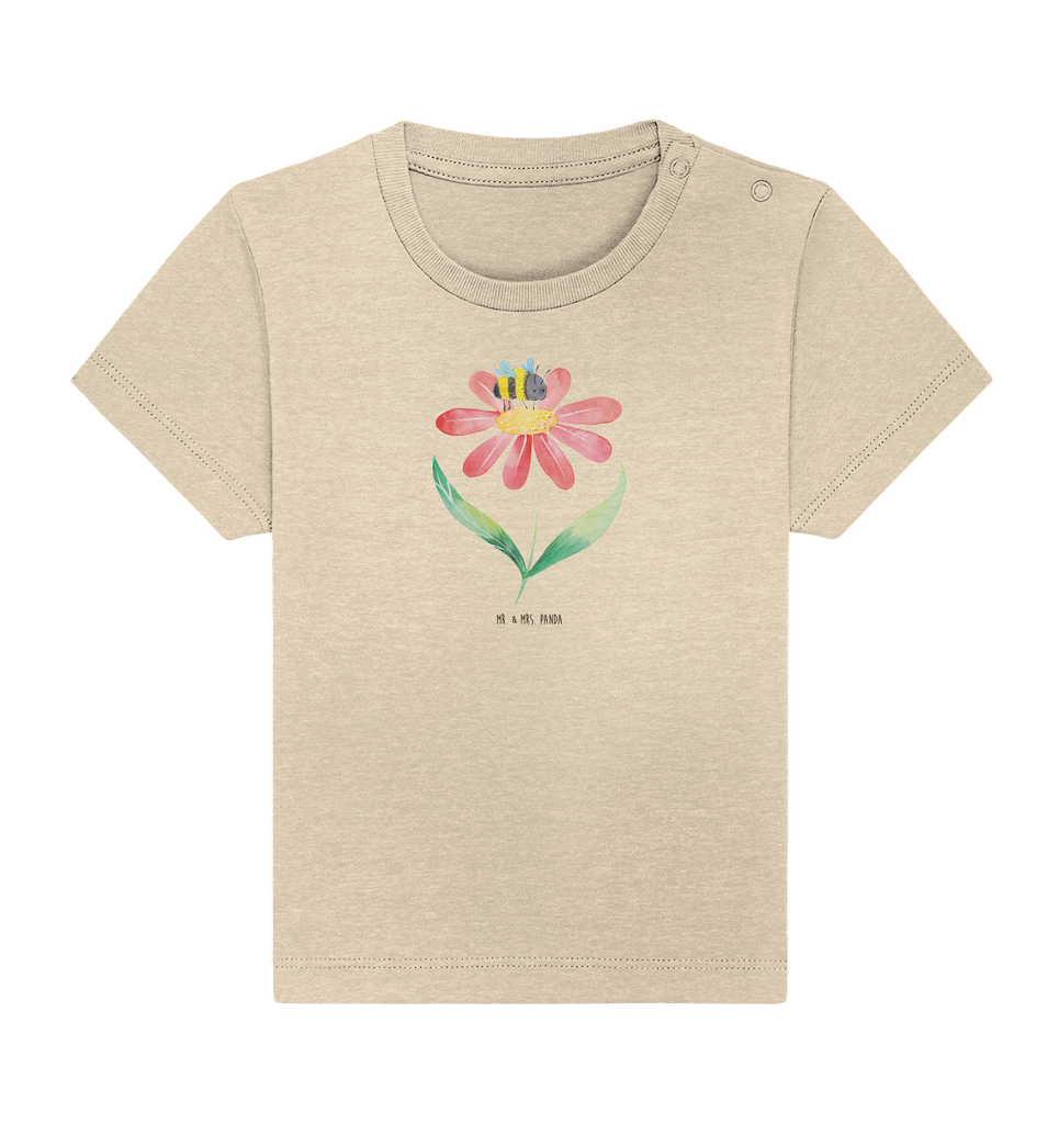 Organic Baby Shirt Hummel Blume Baby T-Shirt, Jungen Baby T-Shirt, Mädchen Baby T-Shirt, Shirt, Tiermotive, Gute Laune, lustige Sprüche, Tiere, Hummel, Blume, Wespe, Flauschig, Natur, Feld, Hummeln, Biene