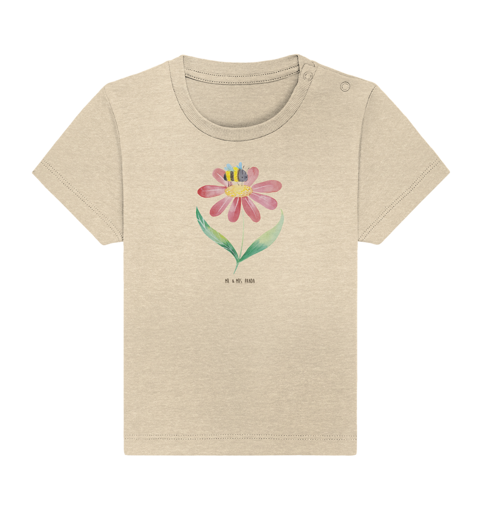 Organic Baby Shirt Hummel Blume Baby T-Shirt, Jungen Baby T-Shirt, Mädchen Baby T-Shirt, Shirt, Tiermotive, Gute Laune, lustige Sprüche, Tiere, Hummel, Blume, Wespe, Flauschig, Natur, Feld, Hummeln, Biene