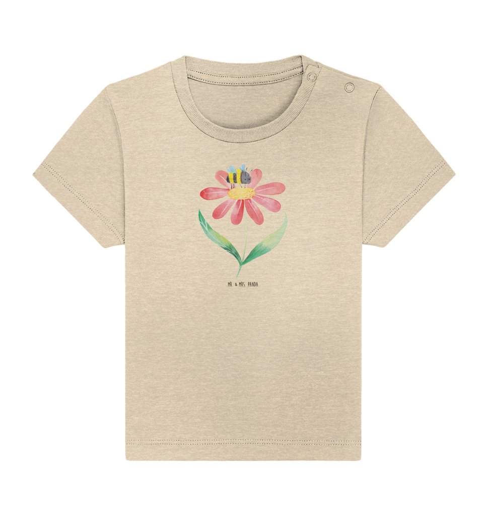 Organic Baby Shirt Hummel Blume Baby T-Shirt, Jungen Baby T-Shirt, Mädchen Baby T-Shirt, Shirt, Tiermotive, Gute Laune, lustige Sprüche, Tiere, Hummel, Blume, Wespe, Flauschig, Natur, Feld, Hummeln, Biene