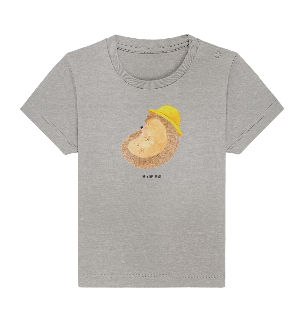 Organic Baby Shirt Igel betet Baby T-Shirt, Jungen Baby T-Shirt, Mädchen Baby T-Shirt, Shirt, Tiermotive, Gute Laune, lustige Sprüche, Tiere, Igel, Igel mit Hut, Sonnenhut, Gott, Amen, beten, Leben, Dankbarkeit, Dankbar sein, dankbar, genießen
