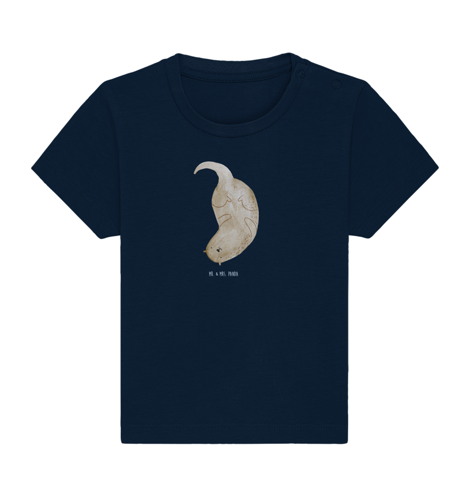 Organic Baby Shirt Otter kopfüber Baby T-Shirt, Jungen Baby T-Shirt, Mädchen Baby T-Shirt, Shirt, Otter, Fischotter, Seeotter, Otter Seeotter See Otter