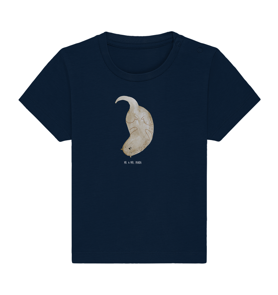 Organic Baby Shirt Otter kopfüber Baby T-Shirt, Jungen Baby T-Shirt, Mädchen Baby T-Shirt, Shirt, Otter, Fischotter, Seeotter, Otter Seeotter See Otter