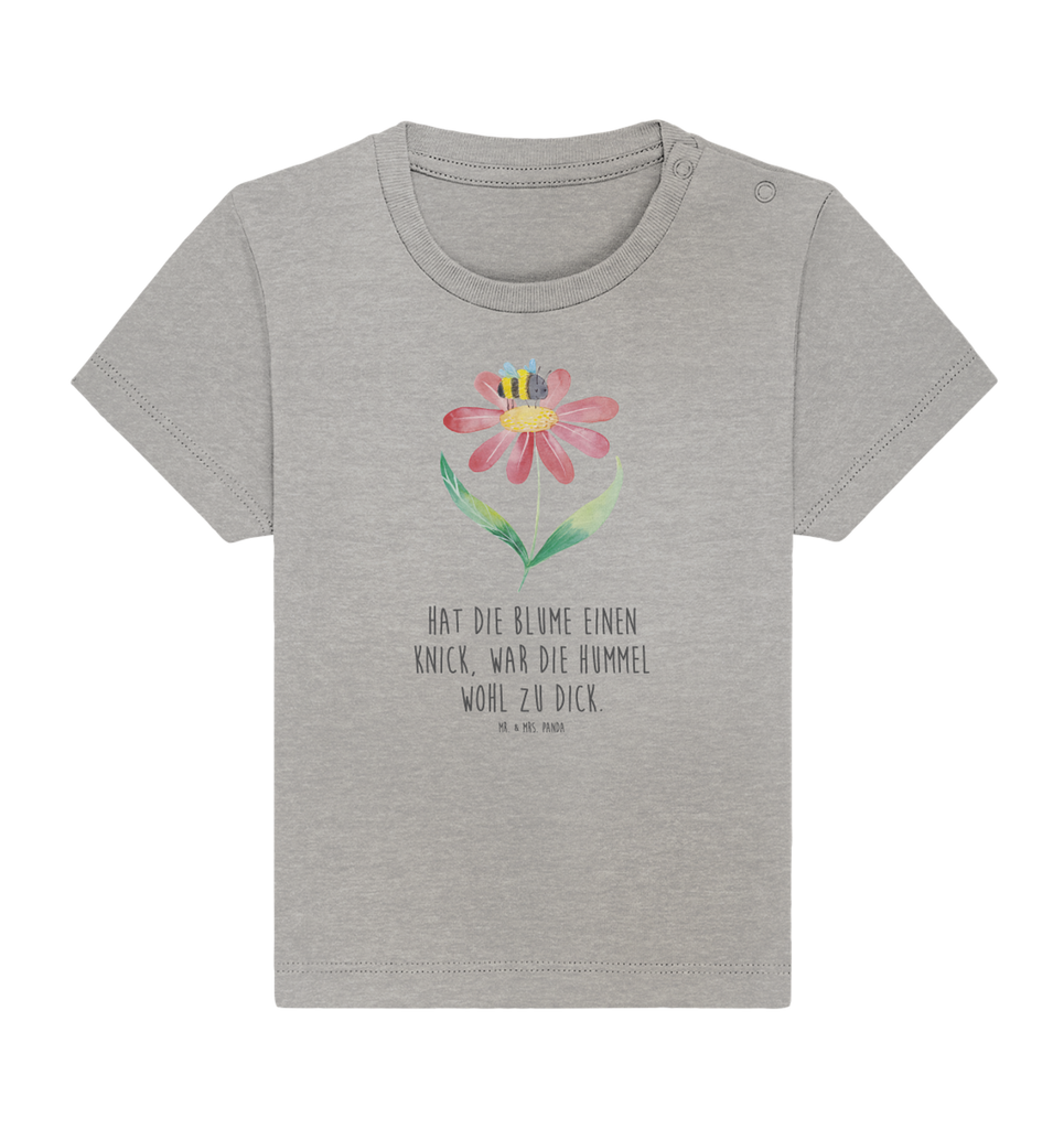Organic Baby Shirt Hummel Blume Baby T-Shirt, Jungen Baby T-Shirt, Mädchen Baby T-Shirt, Shirt, Tiermotive, Gute Laune, lustige Sprüche, Tiere, Hummel, Blume, Wespe, Flauschig, Natur, Feld, Hummeln, Biene