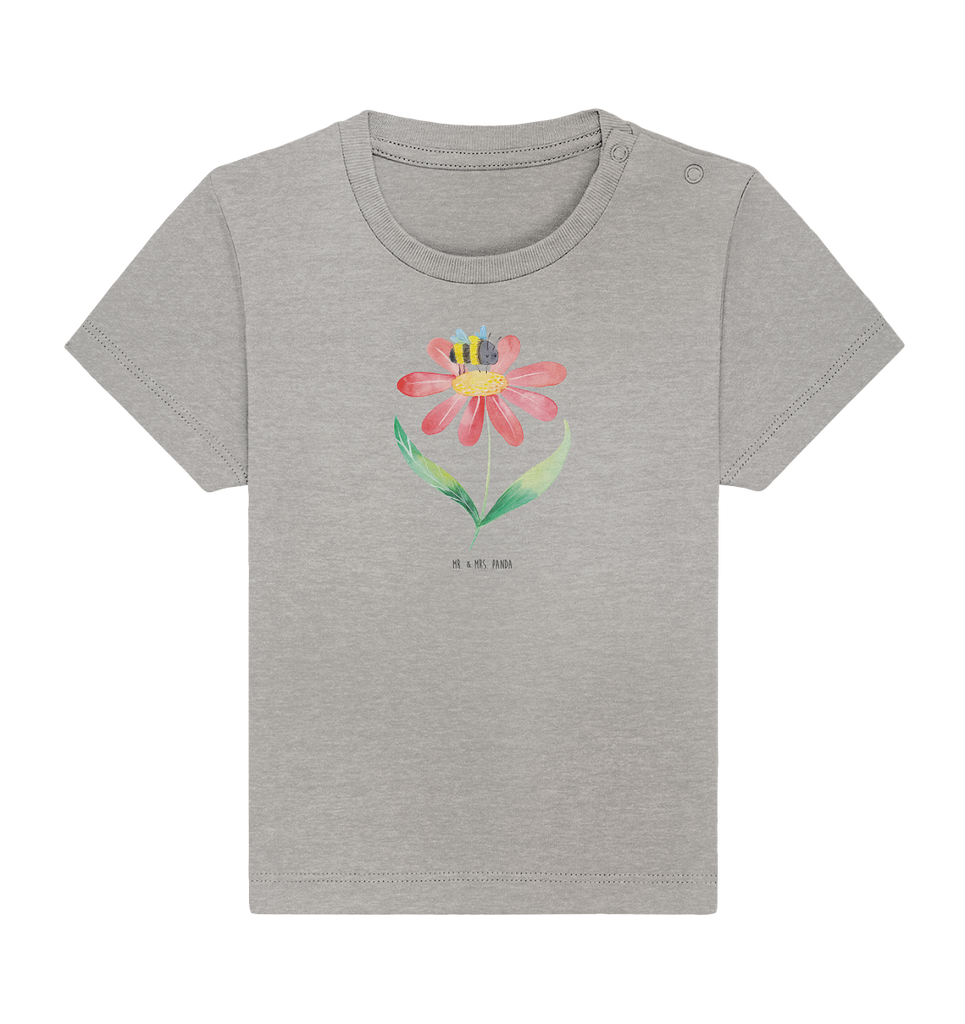 Organic Baby Shirt Hummel Blume Baby T-Shirt, Jungen Baby T-Shirt, Mädchen Baby T-Shirt, Shirt, Tiermotive, Gute Laune, lustige Sprüche, Tiere, Hummel, Blume, Wespe, Flauschig, Natur, Feld, Hummeln, Biene