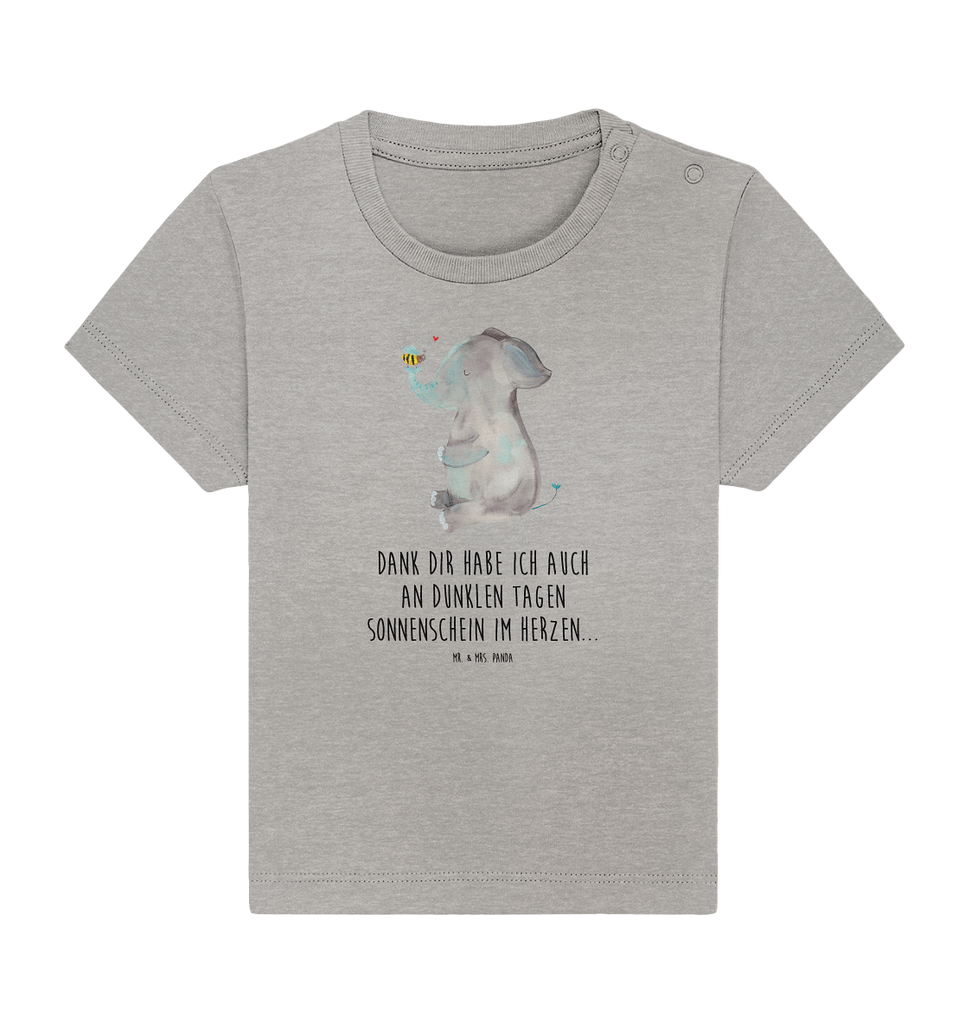 Organic Baby Shirt Elefant & Biene Baby T-Shirt, Jungen Baby T-Shirt, Mädchen Baby T-Shirt, Shirt, Tiermotive, Gute Laune, lustige Sprüche, Tiere, Elefant, Biene, Liebe, Liebesbeweis, Jahrestag, Liebesgeschenk, Heiratsantrag, Hochzeitsgeschenk, Liebesspruch