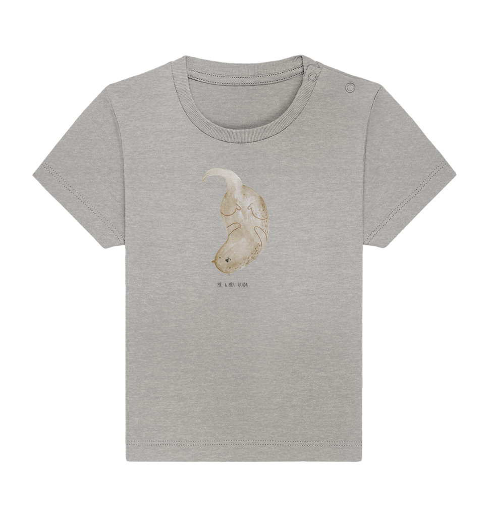 Organic Baby Shirt Otter kopfüber Baby T-Shirt, Jungen Baby T-Shirt, Mädchen Baby T-Shirt, Shirt, Otter, Fischotter, Seeotter, Otter Seeotter See Otter