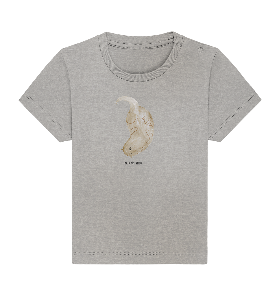 Organic Baby Shirt Otter kopfüber Baby T-Shirt, Jungen Baby T-Shirt, Mädchen Baby T-Shirt, Shirt, Otter, Fischotter, Seeotter, Otter Seeotter See Otter