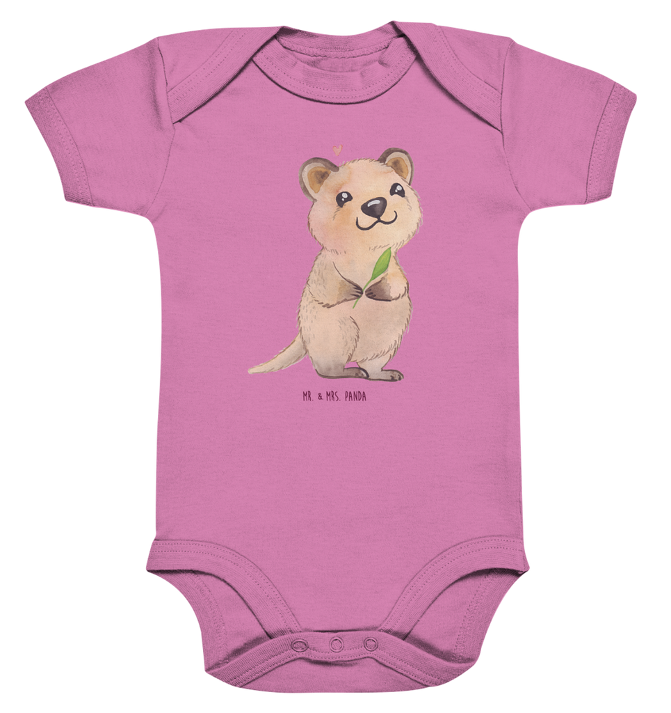 Organic Baby Body Quokka Happy Babykleidung, Babystrampler, Strampler, Wickelbody, Baby Erstausstattung, Junge, Mädchen, Tiermotive, Gute Laune, lustige Sprüche, Tiere, Quokka, Verschieben, Aufschieberitis, Lustiger Spruch, Niedliches Tier, Dinge erledigen