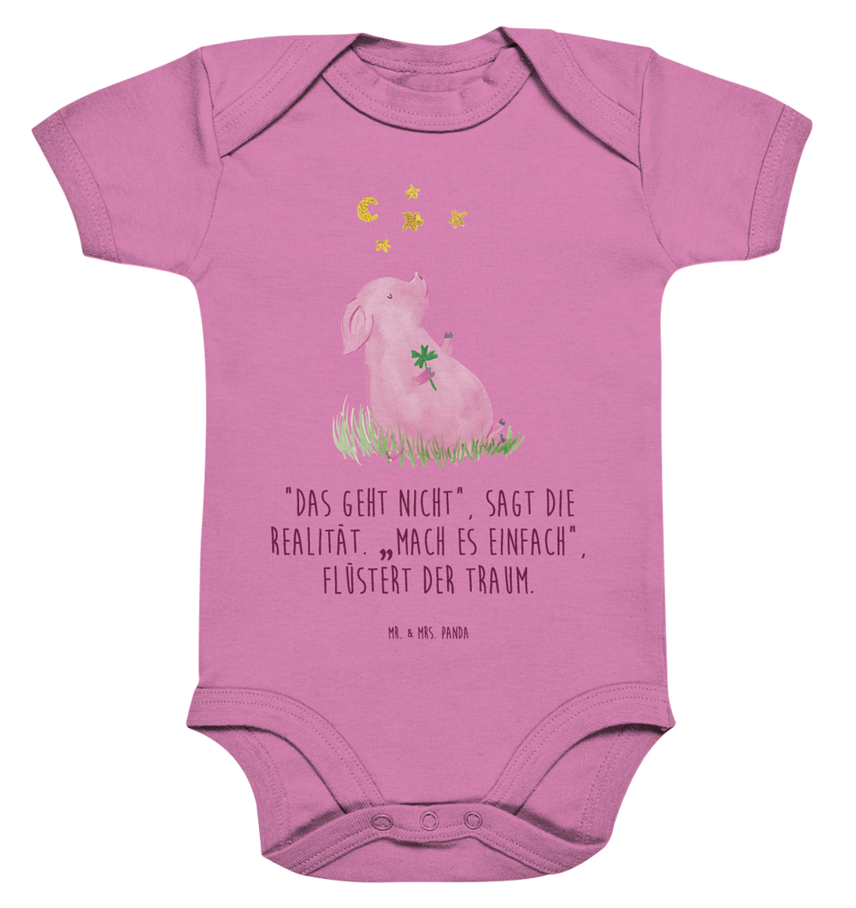 Organic Baby Body Glücksschwein Babykleidung, Babystrampler, Strampler, Wickelbody, Baby Erstausstattung, Junge, Mädchen, Tiermotive, Gute Laune, lustige Sprüche, Tiere, Glücksschwein. Glück, Schwein, Schweinchen, Sterne, Sernchen, Ziele, Träume, Motivation, Glücksbringer