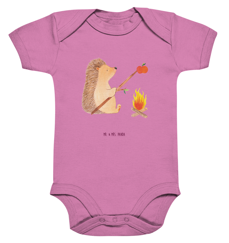 Organic Baby Body Igel grillt Babykleidung, Babystrampler, Strampler, Wickelbody, Baby Erstausstattung, Junge, Mädchen, Tiermotive, Gute Laune, lustige Sprüche, Tiere, Igel, Grillen, Ziele, Motivation, arbeitslos, Sinn des Lebens, Spruch