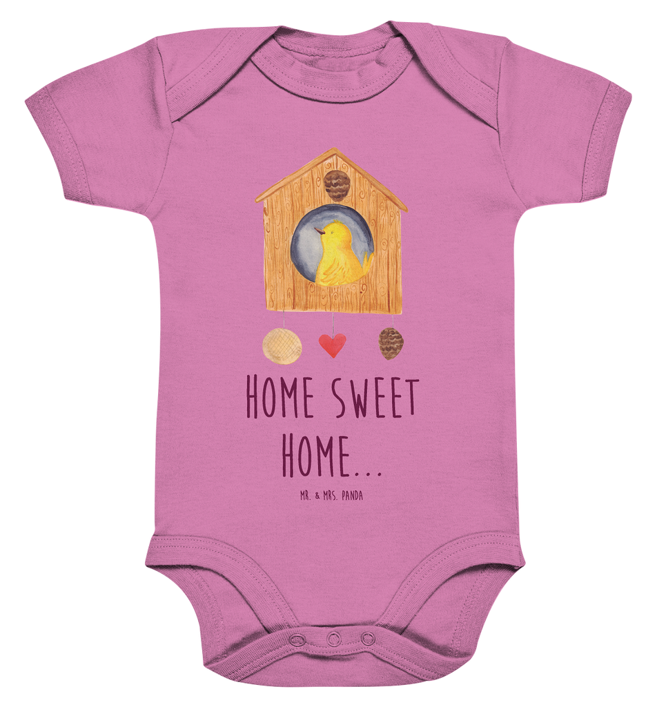Organic Baby Body Vogelhaus sweet Home Babykleidung, Babystrampler, Strampler, Wickelbody, Baby Erstausstattung, Junge, Mädchen, Tiermotive, Gute Laune, lustige Sprüche, Tiere, Vogelhaus, Vogel, Home sweet Home, Einzug, Umzug, Geschenk, Einzugsgeschenk, Hausbau, Haus