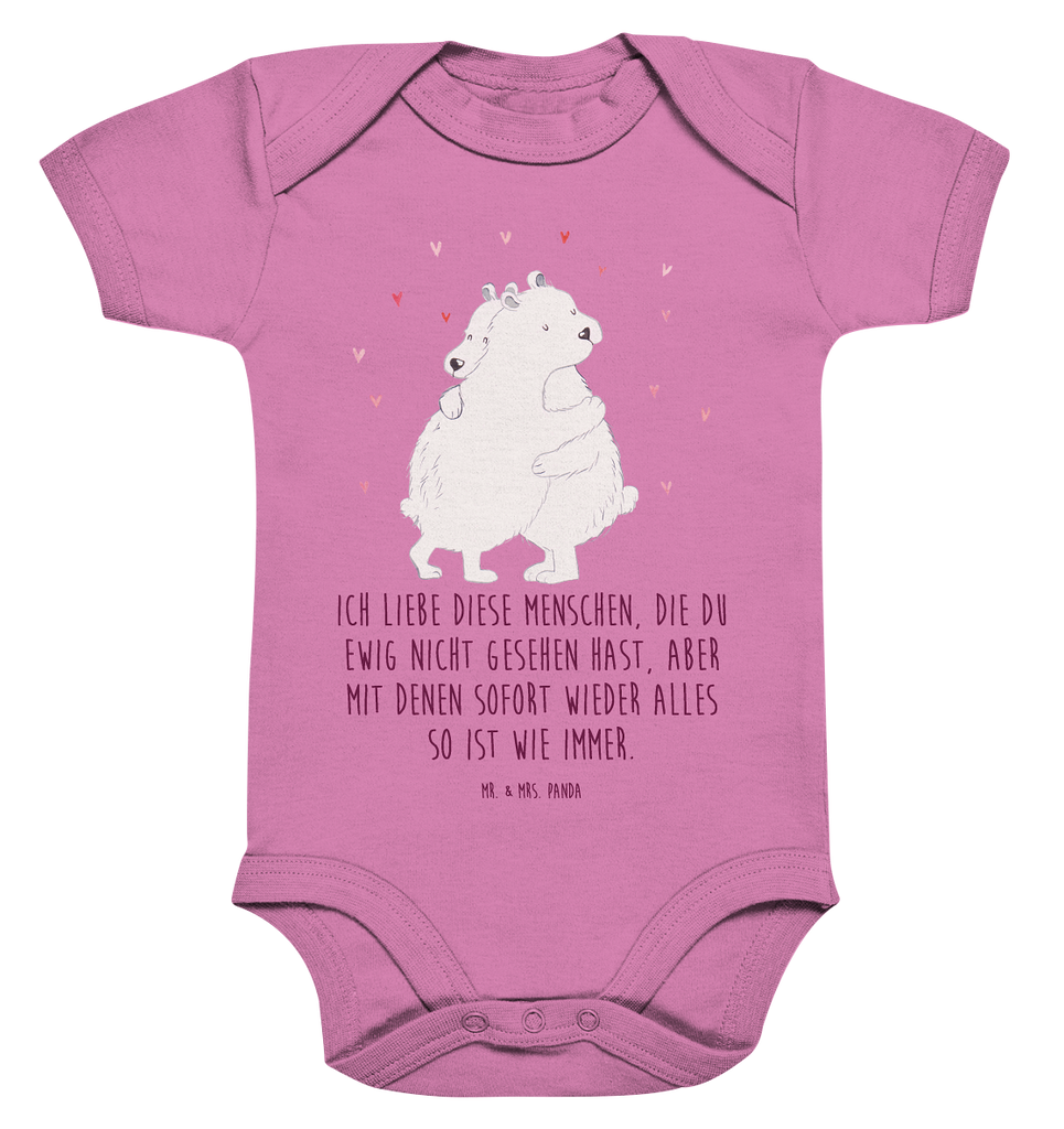 Organic Baby Body Eisbär Umarmen Babykleidung, Babystrampler, Strampler, Wickelbody, Baby Erstausstattung, Junge, Mädchen, Tiermotive, Gute Laune, lustige Sprüche, Tiere
