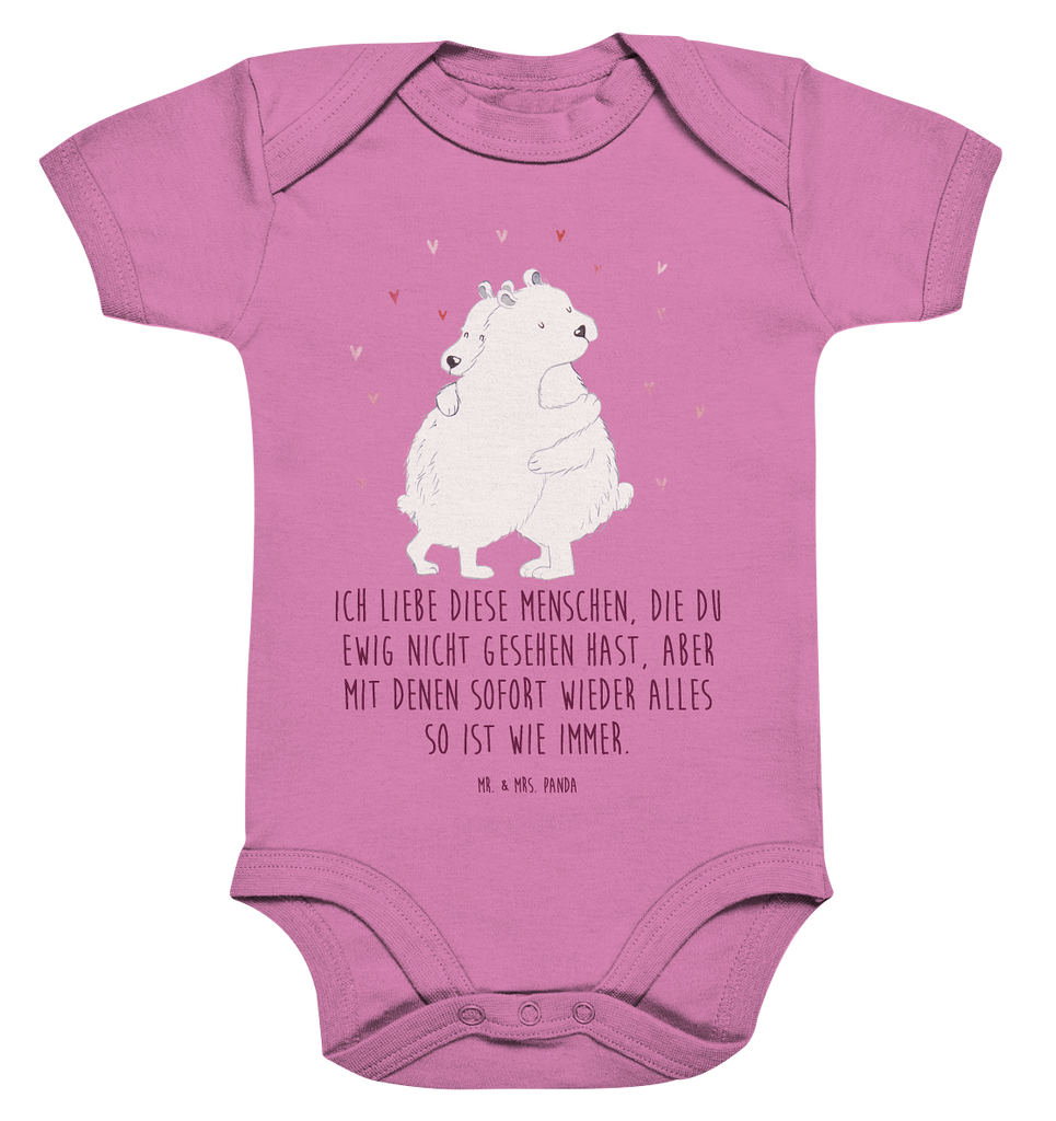 Organic Baby Body Eisbär Umarmen Babykleidung, Babystrampler, Strampler, Wickelbody, Baby Erstausstattung, Junge, Mädchen, Tiermotive, Gute Laune, lustige Sprüche, Tiere
