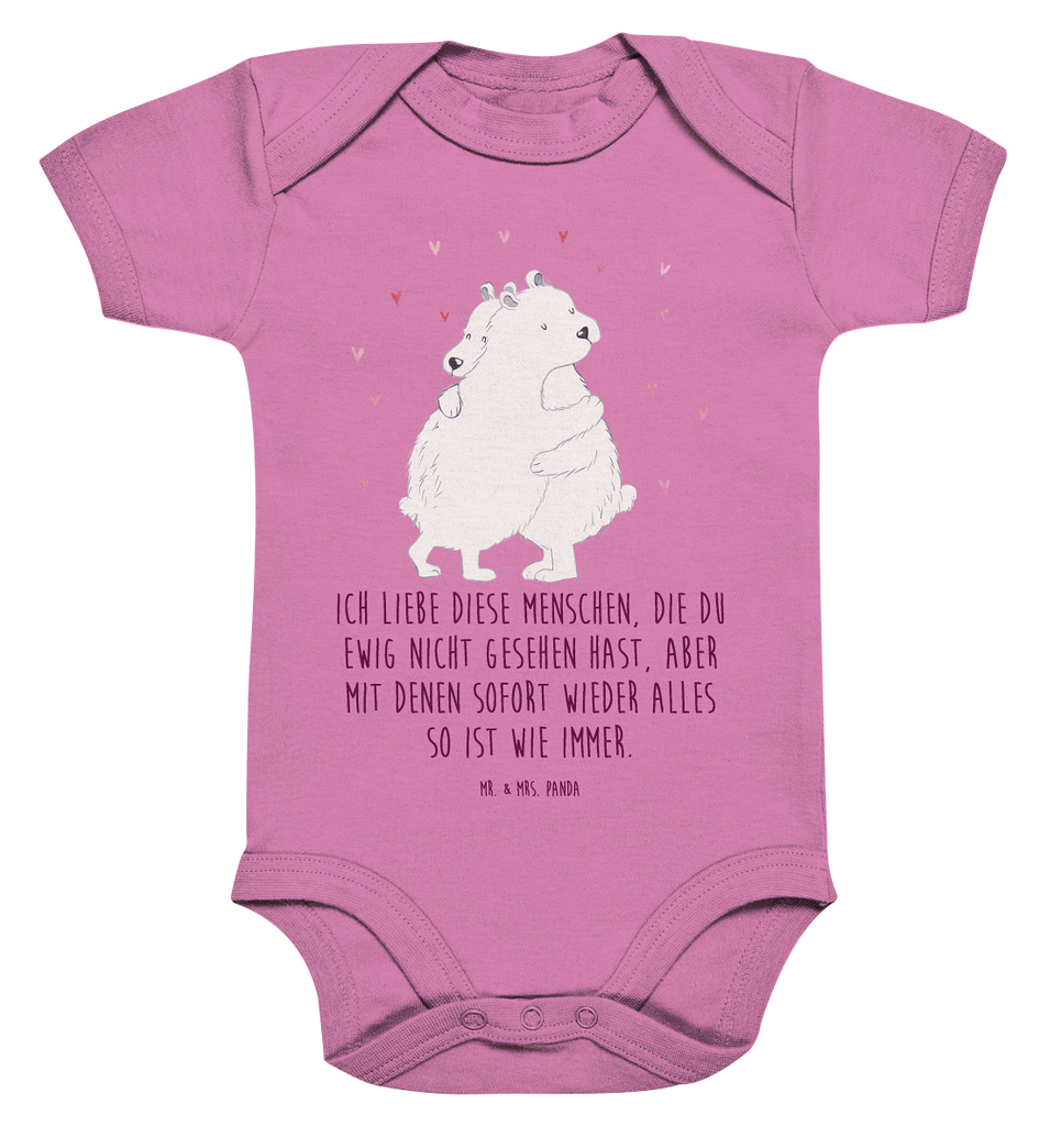 Organic Baby Body Eisbär Umarmen Babykleidung, Babystrampler, Strampler, Wickelbody, Baby Erstausstattung, Junge, Mädchen, Tiermotive, Gute Laune, lustige Sprüche, Tiere