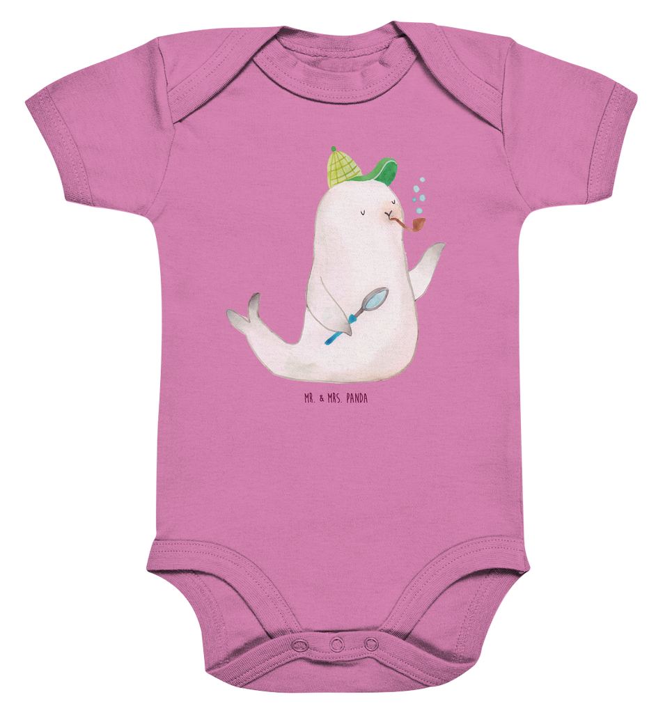 Organic Baby Body Robbe Sherlock Babykleidung, Babystrampler, Strampler, Wickelbody, Baby Erstausstattung, Junge, Mädchen, Tiermotive, Gute Laune, lustige Sprüche, Tiere