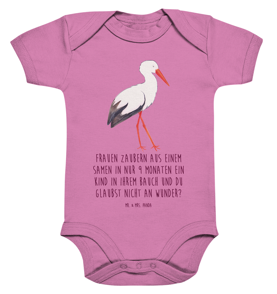 Organic Baby Body Storch Babykleidung, Babystrampler, Strampler, Wickelbody, Baby Erstausstattung, Junge, Mädchen, Tiermotive, Gute Laune, lustige Sprüche, Tiere, Storch, Störche, Schwangerschaft, Geburt, Mutter, Mütter, Mutter werden, Schwanger, Babybauch, Baby