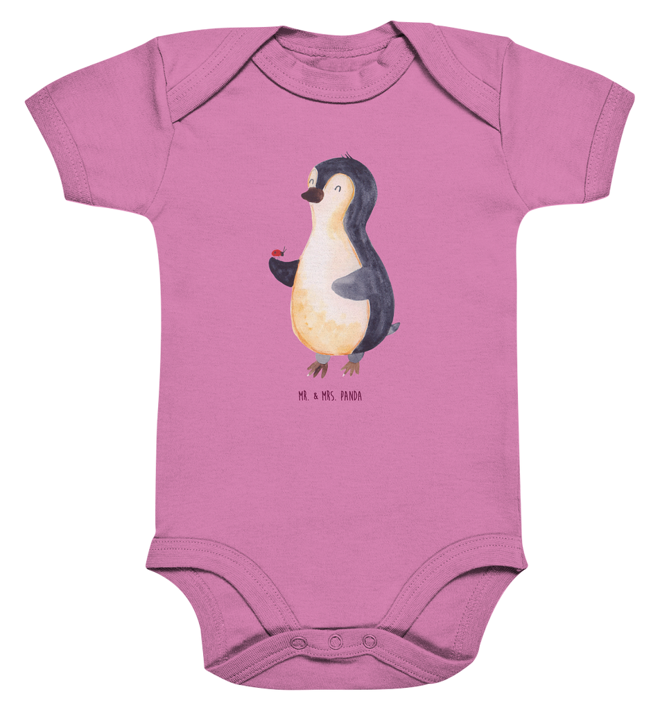 Organic Baby Body Pinguin Marienkäfer Babykleidung, Babystrampler, Strampler, Wickelbody, Baby Erstausstattung, Junge, Mädchen, Pinguin, Pinguine, Marienkäfer, Liebe, Wunder, Glück, Freude, Lebensfreude