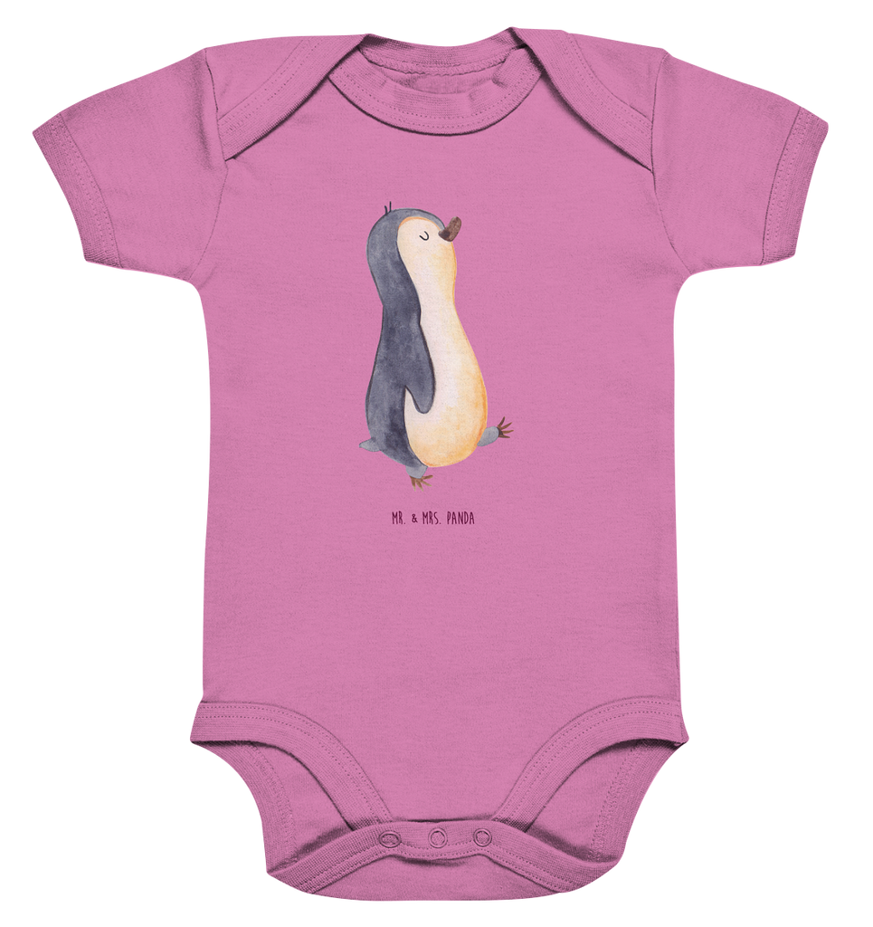 Organic Baby Body Pinguin marschierend Babykleidung, Babystrampler, Strampler, Wickelbody, Baby Erstausstattung, Junge, Mädchen, Pinguin, Pinguine, Frühaufsteher, Langschläfer, Bruder, Schwester, Familie