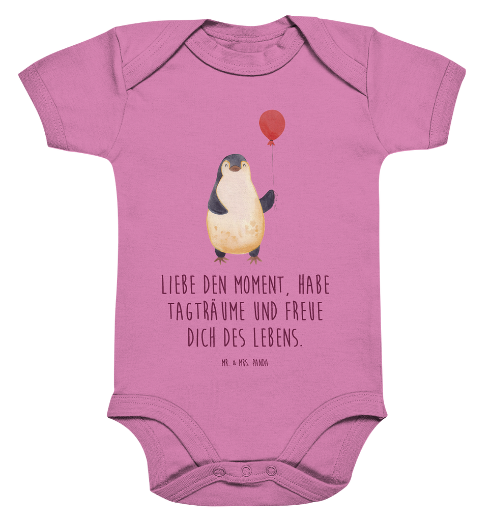 Organic Baby Body Pinguin Luftballon Babykleidung, Babystrampler, Strampler, Wickelbody, Baby Erstausstattung, Junge, Mädchen, Pinguin, Pinguine, Luftballon, Tagträume, Lebenslust, Geschenk Freundin, Geschenkidee, beste Freundin, Motivation, Neustart, neues Leben, Liebe, Glück