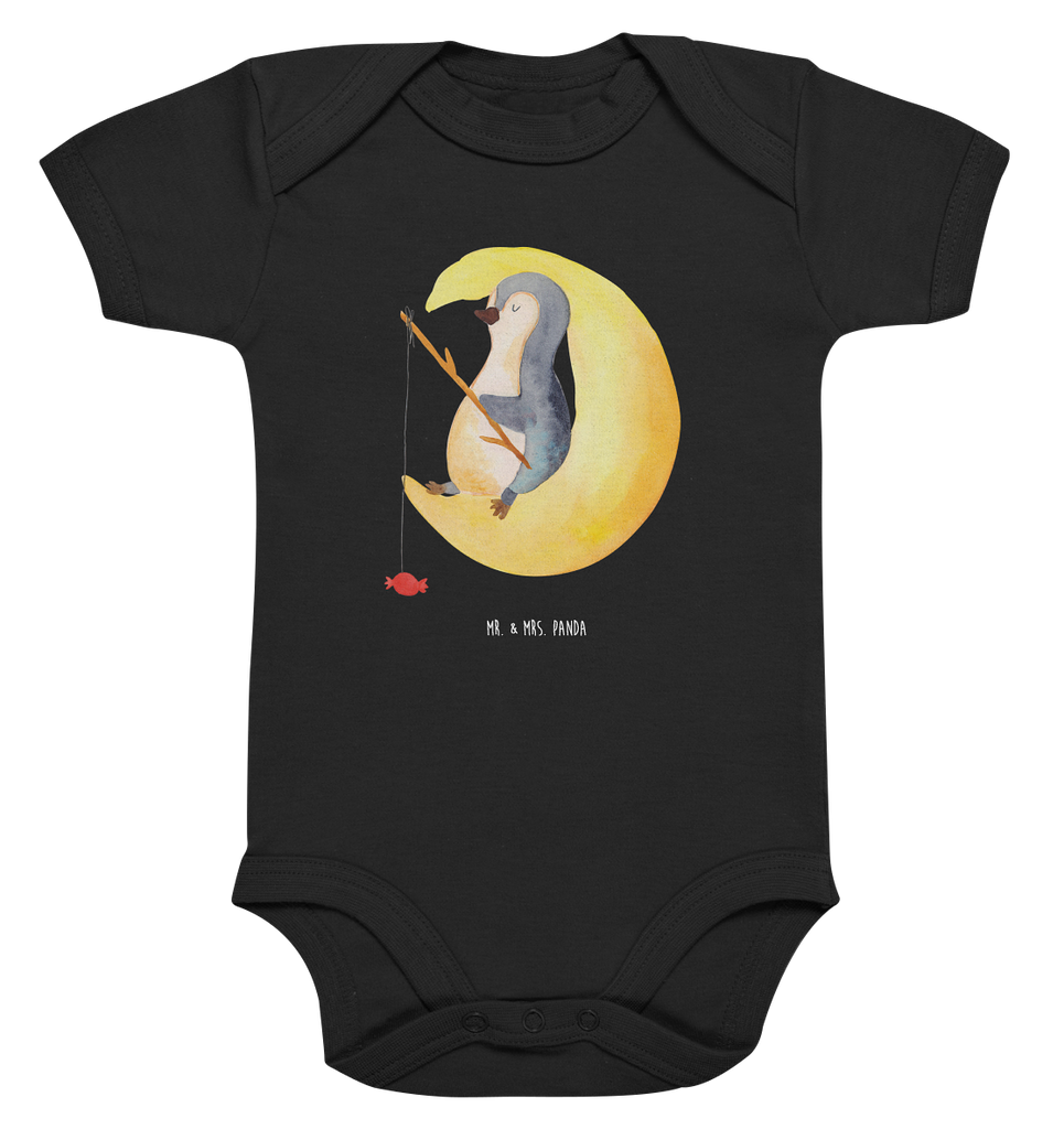 Organic Baby Body Pinguin Mond Babykleidung, Babystrampler, Strampler, Wickelbody, Baby Erstausstattung, Junge, Mädchen, Pinguin, Pinguine, Spruch, schlafen, Nachtruhe, Einschlafen, Schlafzimmer, Schlafstörungen, Gästezimmer