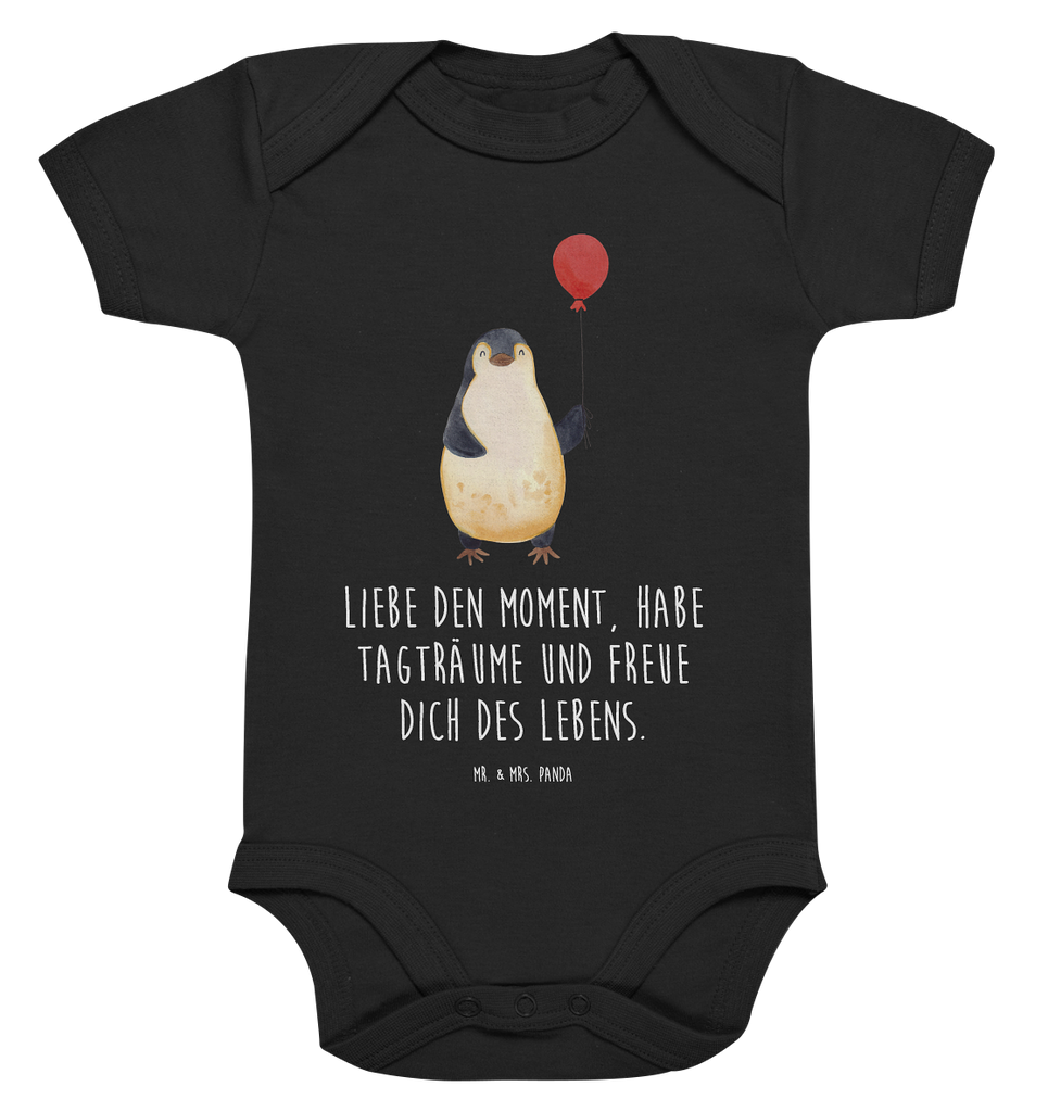 Organic Baby Body Pinguin Luftballon Babykleidung, Babystrampler, Strampler, Wickelbody, Baby Erstausstattung, Junge, Mädchen, Pinguin, Pinguine, Luftballon, Tagträume, Lebenslust, Geschenk Freundin, Geschenkidee, beste Freundin, Motivation, Neustart, neues Leben, Liebe, Glück