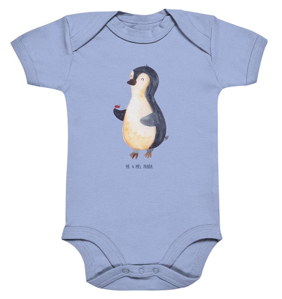 Organic Baby Body Pinguin Marienkäfer Babykleidung, Babystrampler, Strampler, Wickelbody, Baby Erstausstattung, Junge, Mädchen, Pinguin, Pinguine, Marienkäfer, Liebe, Wunder, Glück, Freude, Lebensfreude