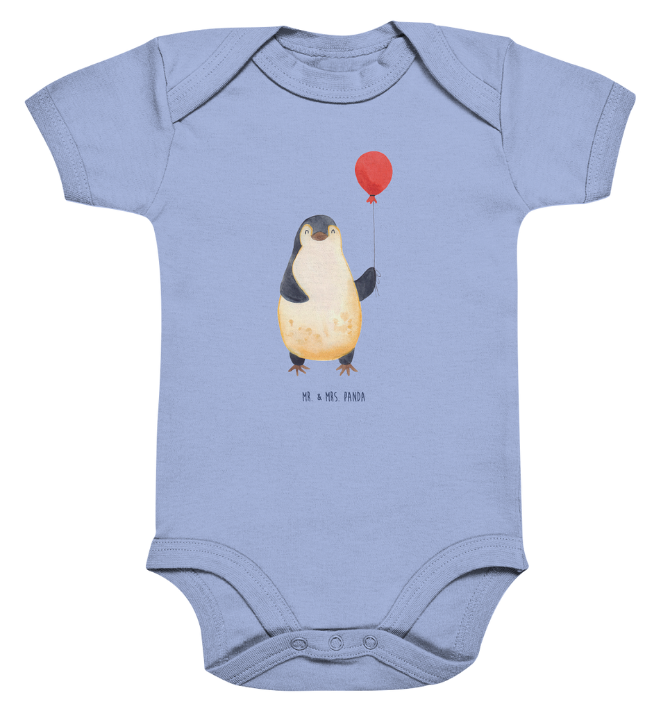Organic Baby Body Pinguin Luftballon Babykleidung, Babystrampler, Strampler, Wickelbody, Baby Erstausstattung, Junge, Mädchen, Pinguin, Pinguine, Luftballon, Tagträume, Lebenslust, Geschenk Freundin, Geschenkidee, beste Freundin, Motivation, Neustart, neues Leben, Liebe, Glück