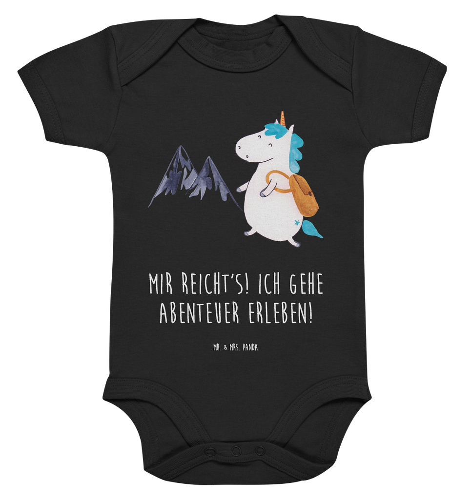 Organic Baby Body Einhorn Bergsteiger Babykleidung, Babystrampler, Strampler, Wickelbody, Baby Erstausstattung, Junge, Mädchen, Einhorn, Einhörner, Einhorn Deko, Pegasus, Unicorn, Bergsteiger, Abenteuer, Berge, Abenteurer, Weltenbummler, Weltreise, Reisen, Urlaub, Entdecker