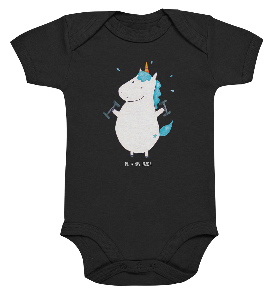 Organic Baby Body Einhorn Fitness Babykleidung, Babystrampler, Strampler, Wickelbody, Baby Erstausstattung, Junge, Mädchen, Einhorn, Einhörner, Einhorn Deko, Pegasus, Unicorn, Gym, Fitness, Fitnessstudio, Diät, Abnehmen, Sport, Pumpen, Geräte, Sixpack