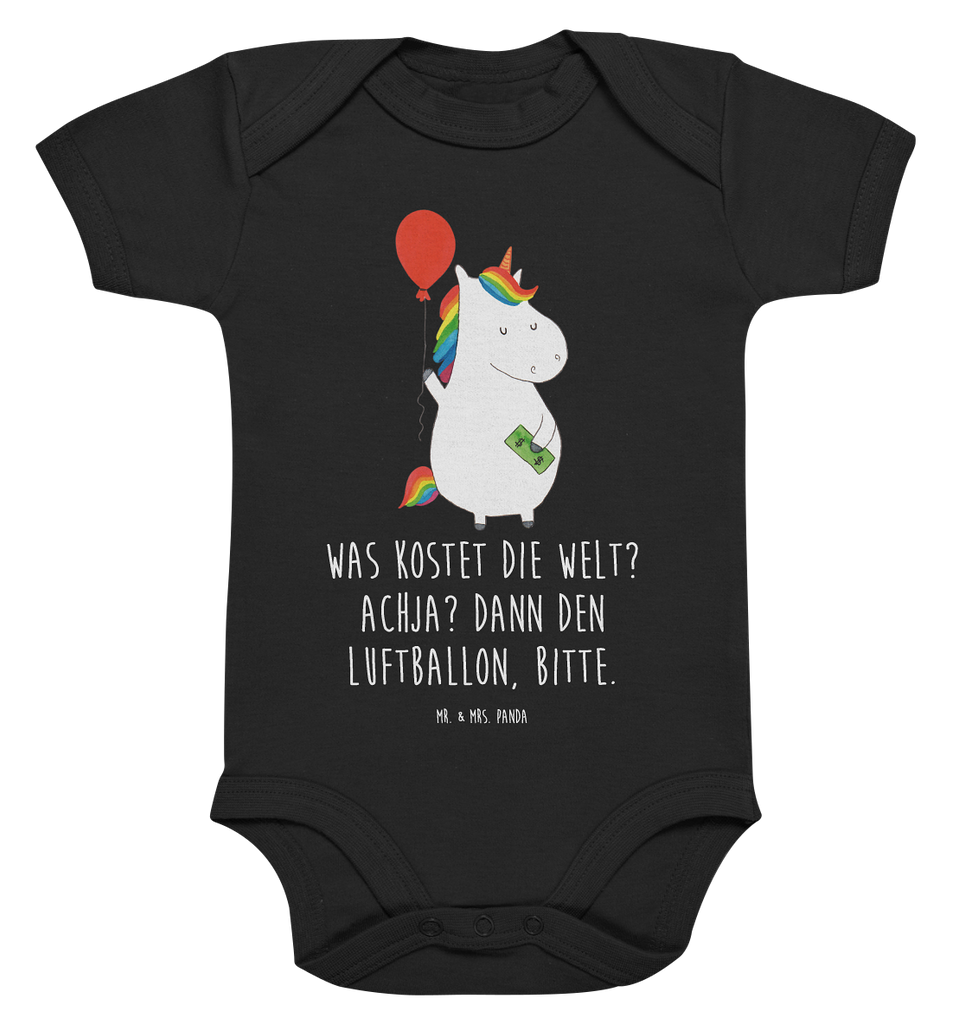 Organic Baby Body Einhorn Luftballon Babykleidung, Babystrampler, Strampler, Wickelbody, Baby Erstausstattung, Junge, Mädchen, Einhorn, Einhörner, Einhorn Deko, Pegasus, Unicorn, Luftballon, Geld, Lebenslust, Freude, Geschenk, Freundin