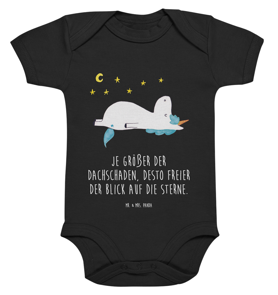 Organic Baby Body Einhorn Sternenhimmel Babykleidung, Babystrampler, Strampler, Wickelbody, Baby Erstausstattung, Junge, Mädchen, Einhorn, Einhörner, Einhorn Deko, Pegasus, Unicorn, Sterne, Dachschaden, Verrückt, Sternenhimmel
